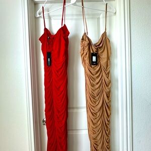 (2) 3x Feeling My Mesh Fashion Nova dresses brand new